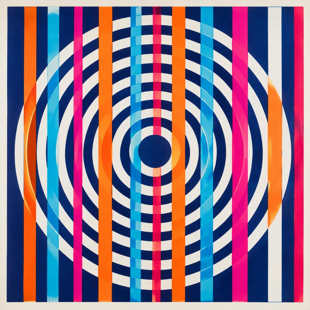 Œuvre abstraite — Cercle en mouvement