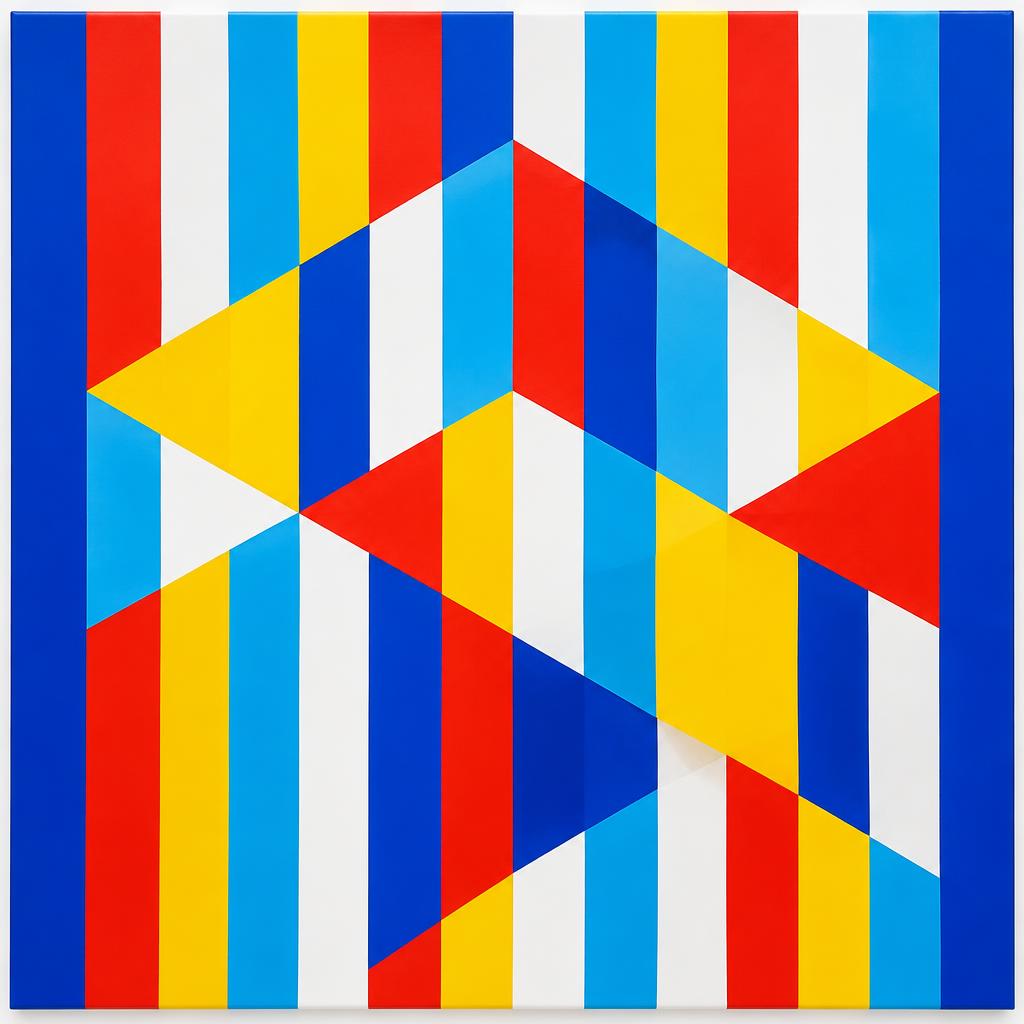 Œuvre abstraite — Rythme chromatique